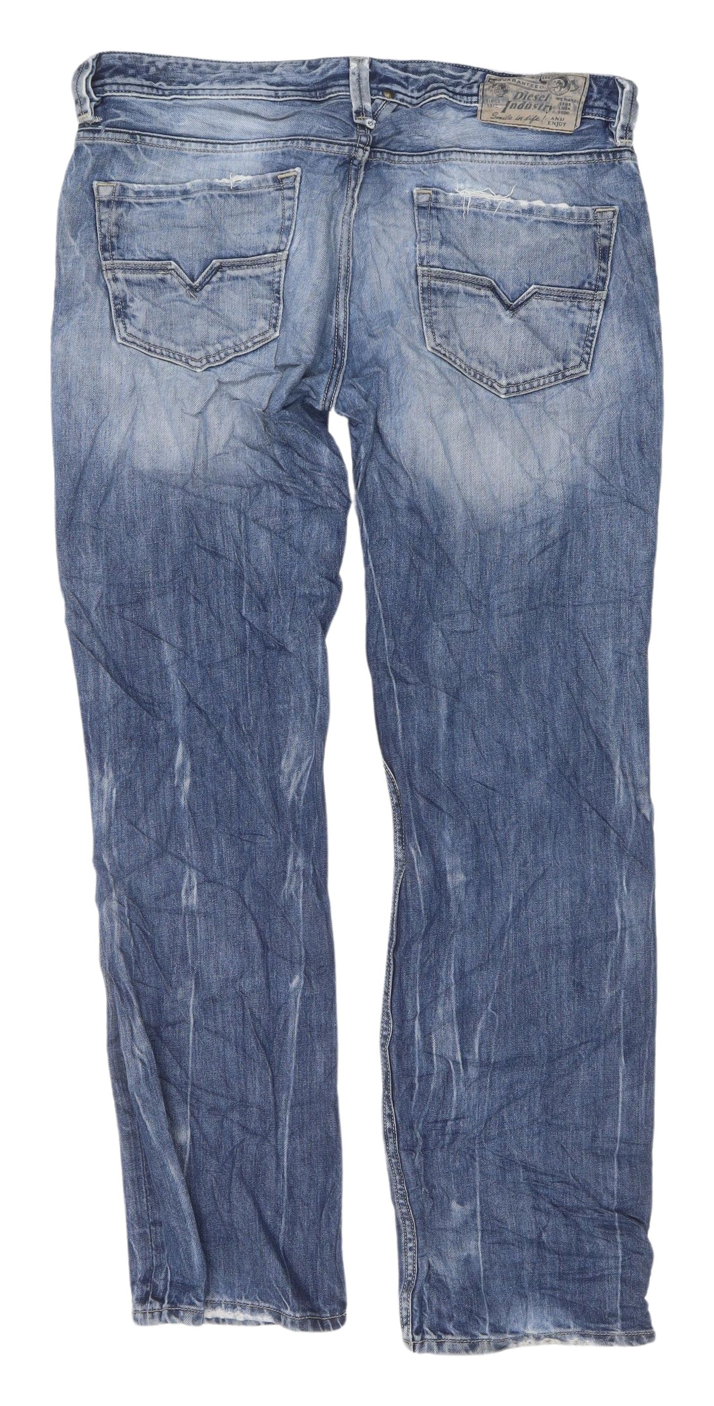 Diesel Men's Blue Straight Jeans W34 L32