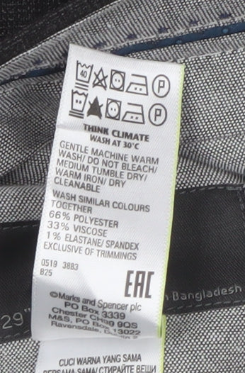 Marks and Spencer Men's Black Dress Pants 40/29