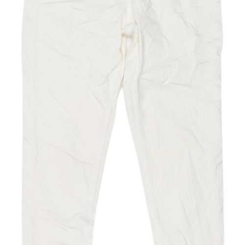 Marks & Spencer Women's White Canvas Jeans Size 8