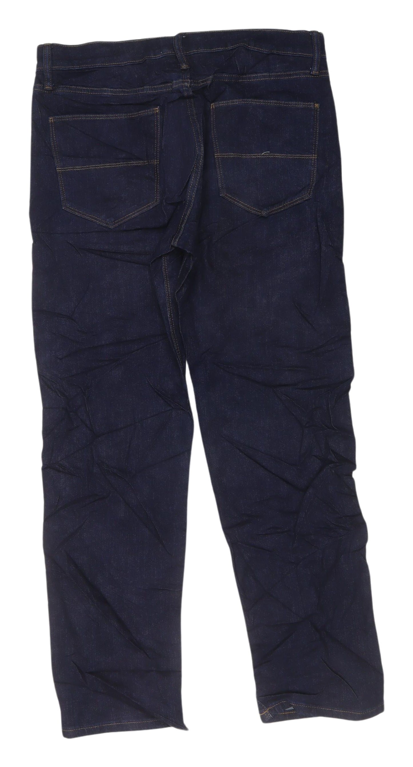 Marks and Spencer Men's Blue Straight Jeans
