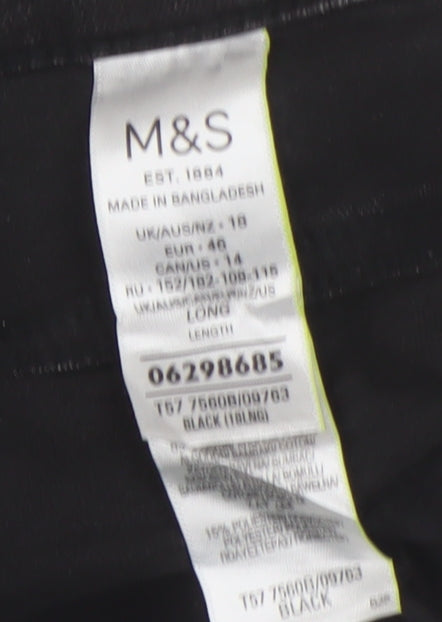 Marks and Spencer Women's Black Skinny Jeans Size 18