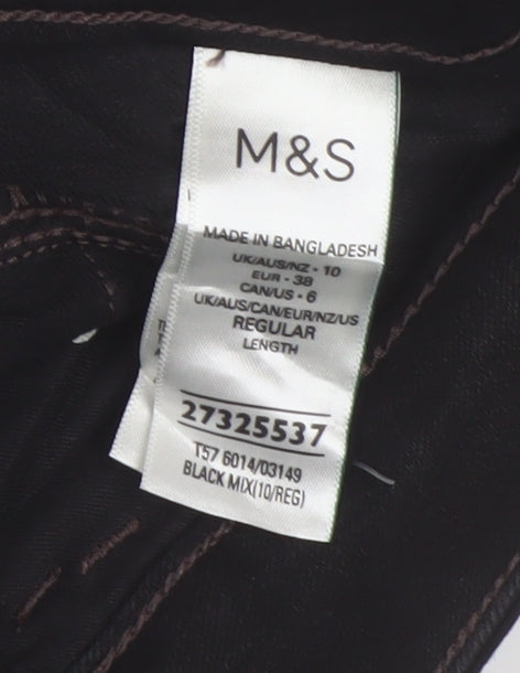 Marks and Spencer Women's Black Bootcut Jeans Size 10