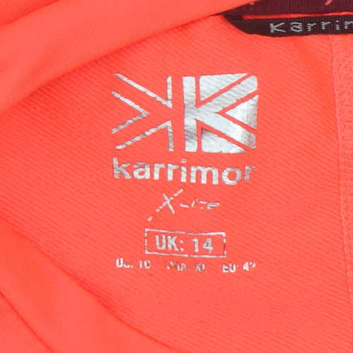 Karrimor Women's Orange Long Sleeve Running Shirt - Size 14