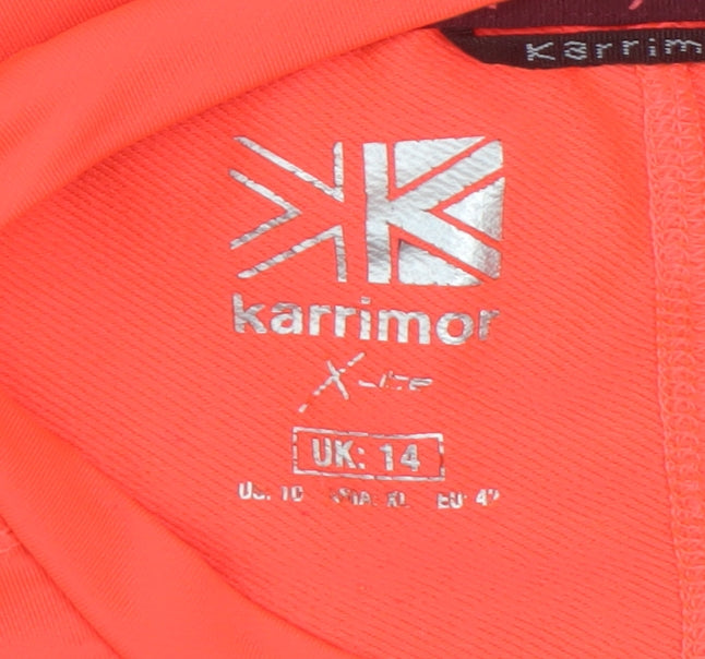 Karrimor Women's Orange Long Sleeve Running Shirt - Size 14