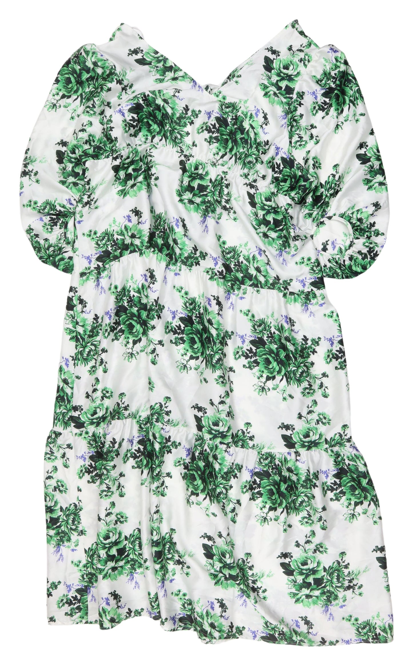 Marks and Spencer Petite Floral A-Line Dress, Size 24