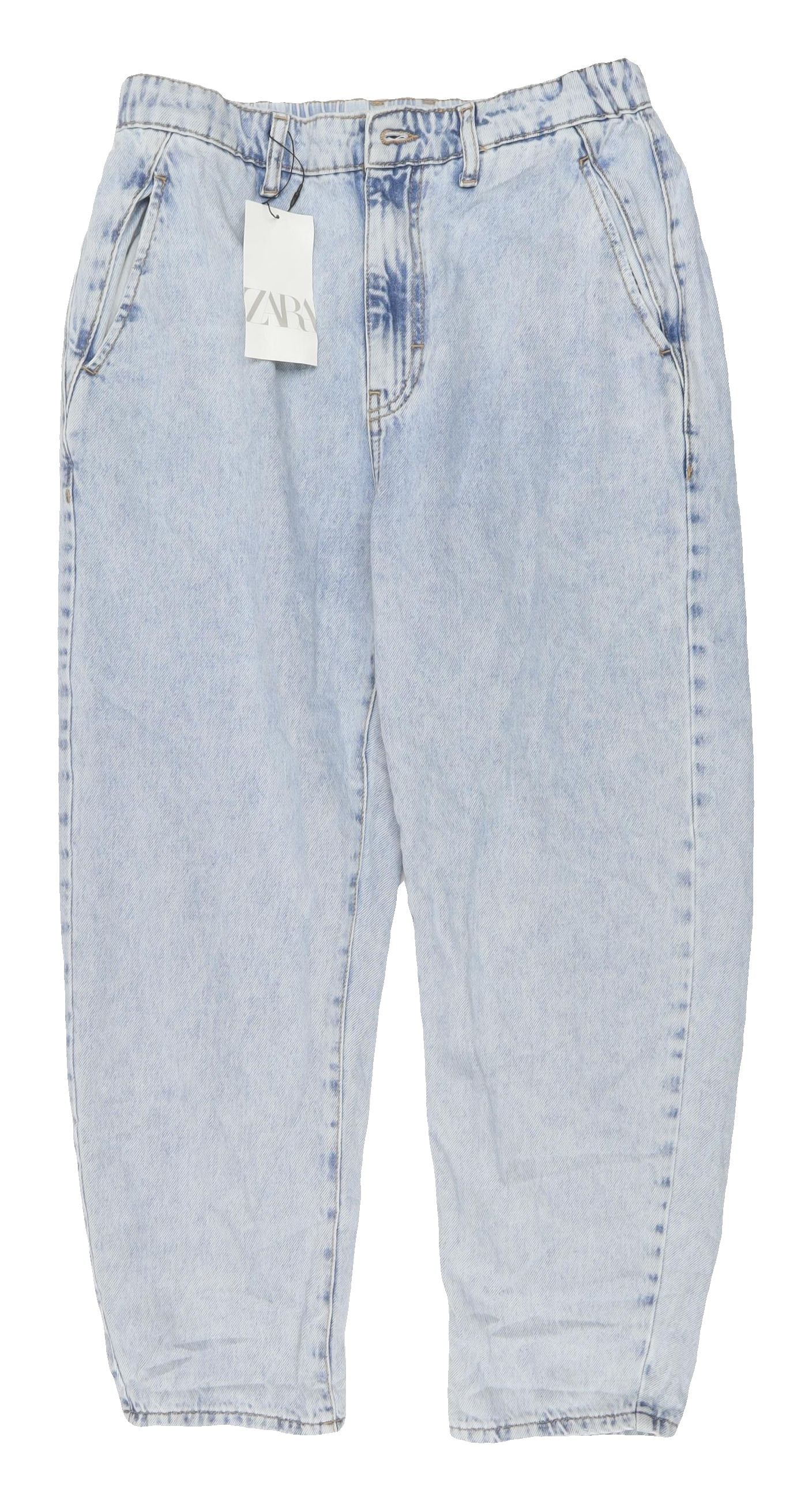 Zara Women's Blue Relaxed Fit Denim Jeans Size 12