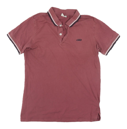 Jack & Jones Men's Red Polo Shirt, Size M, Classic Casual Style