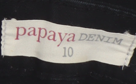 Papaya Denim Women's Black Straight Jeans Size 10