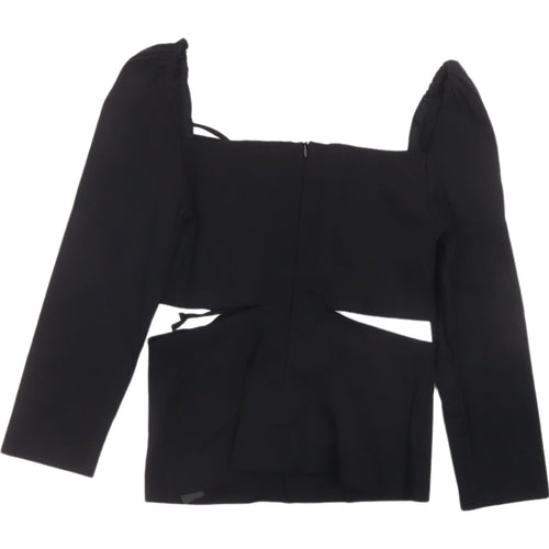 Zara Women's Black Cropped Blouse XS