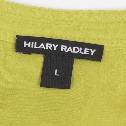 Hilary Radley Women's Green Sleeveless Blouse L