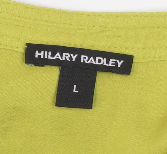 Hilary Radley Women's Green Sleeveless Blouse L