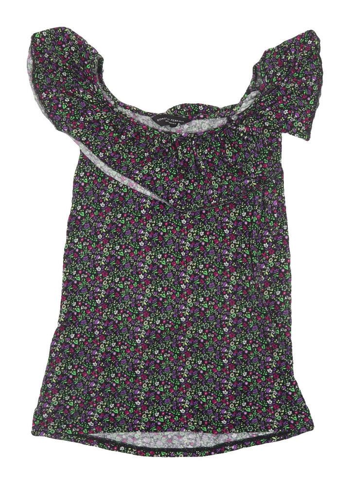 Dorothy Perkins Women's Floral Cropped Blouse Size 10