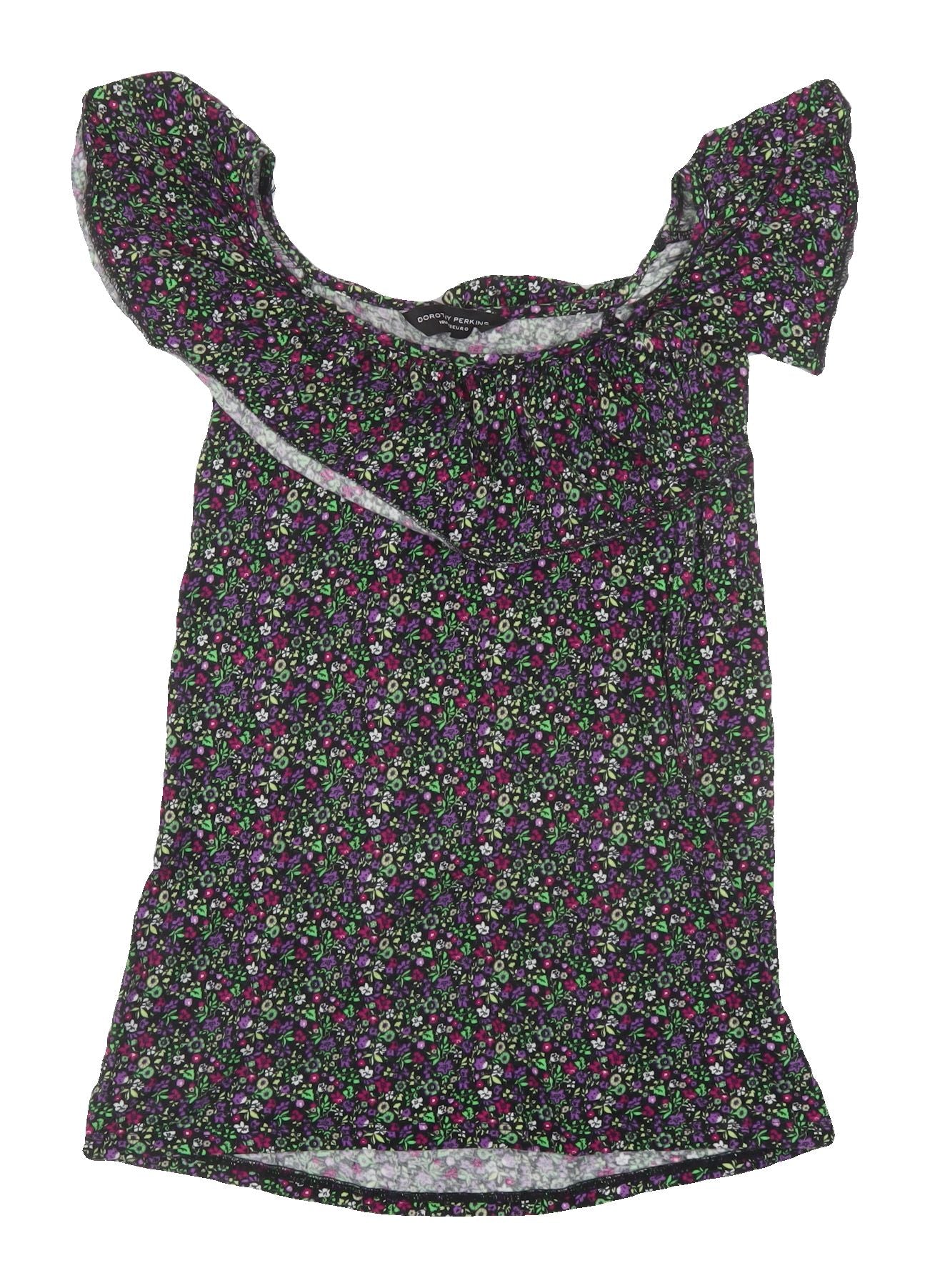 Dorothy Perkins Women's Floral Cropped Blouse Size 10