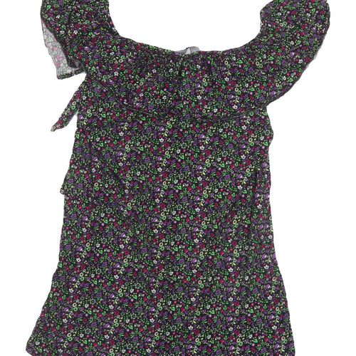 Dorothy Perkins Women's Floral Cropped Blouse Size 10