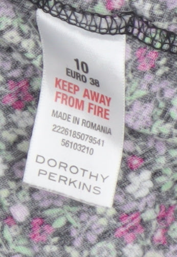 Dorothy Perkins Women's Floral Cropped Blouse Size 10
