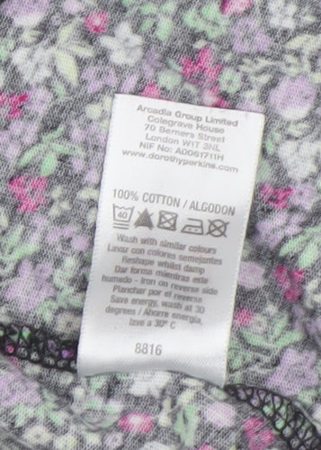 Dorothy Perkins Women's Floral Cropped Blouse Size 10