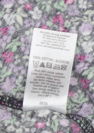 Dorothy Perkins Women's Floral Cropped Blouse Size 10