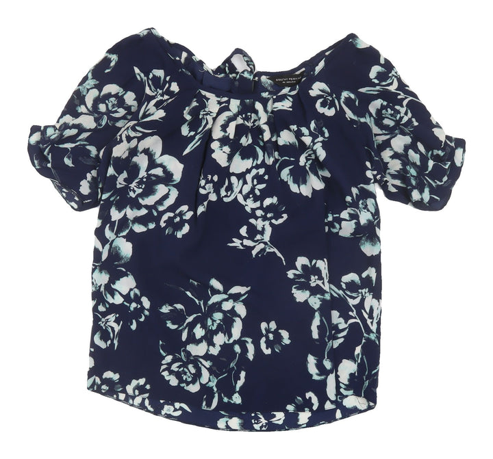 Dorothy Perkins Women's Blue Floral Blouse Size 10
