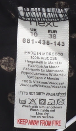 Next Women's Black Polka Dot Sleeveless Tank Top