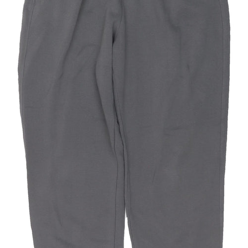 H&M Women's Grey Jogger Trousers M Elastic Waist