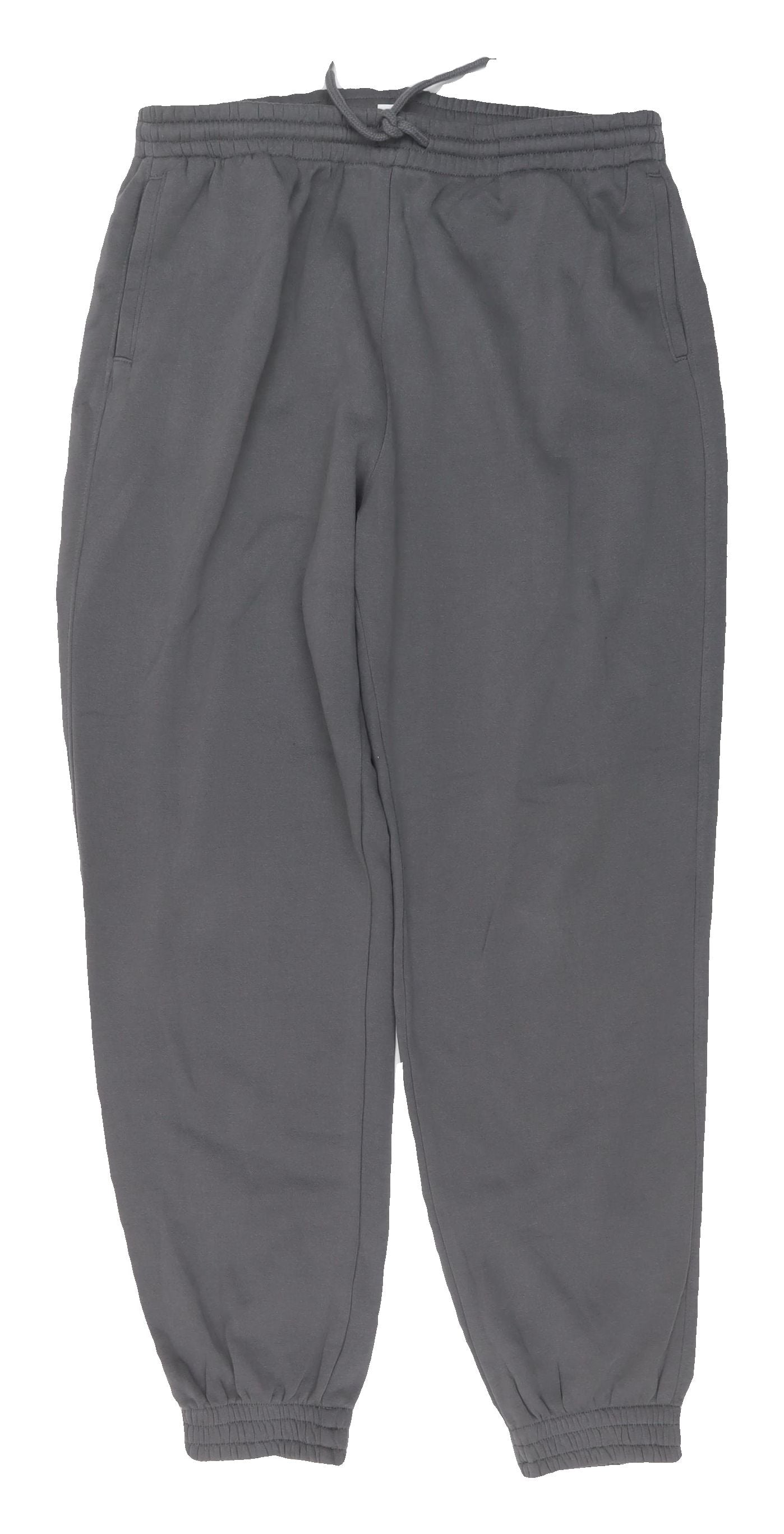 H&M Women's Grey Jogger Trousers M Elastic Waist