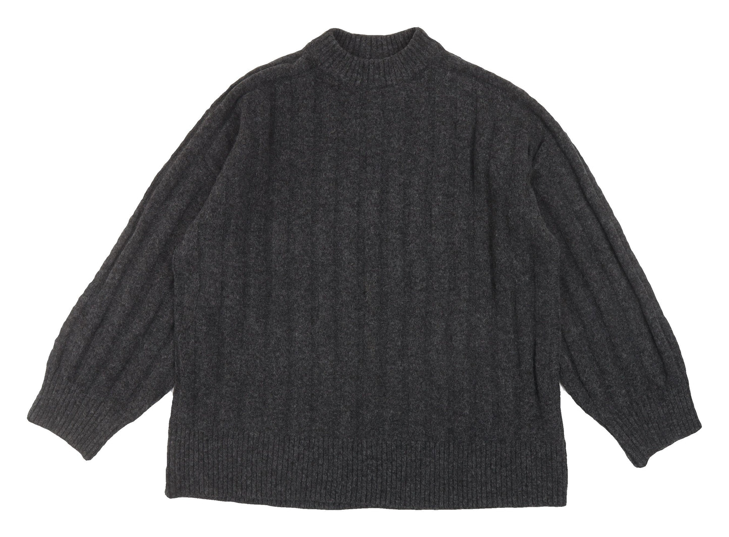 H&M Men's Grey Cable-Knit Pullover Jumper M