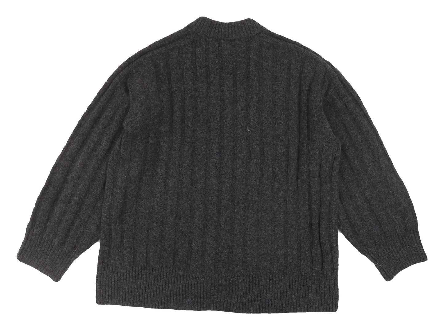 H&M Men's Grey Cable-Knit Pullover Jumper M