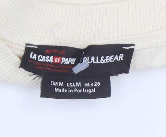 Pull&Bear Unisex Ivory M Tokyo La Casa de Papel Sweatshirt