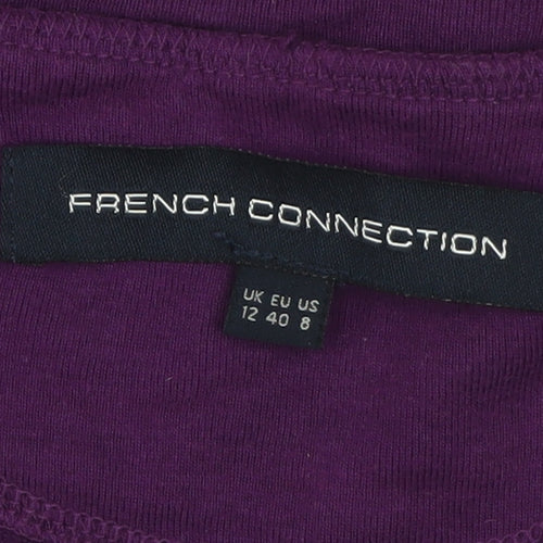 French Connection Women's Purple T-Shirt Size 12