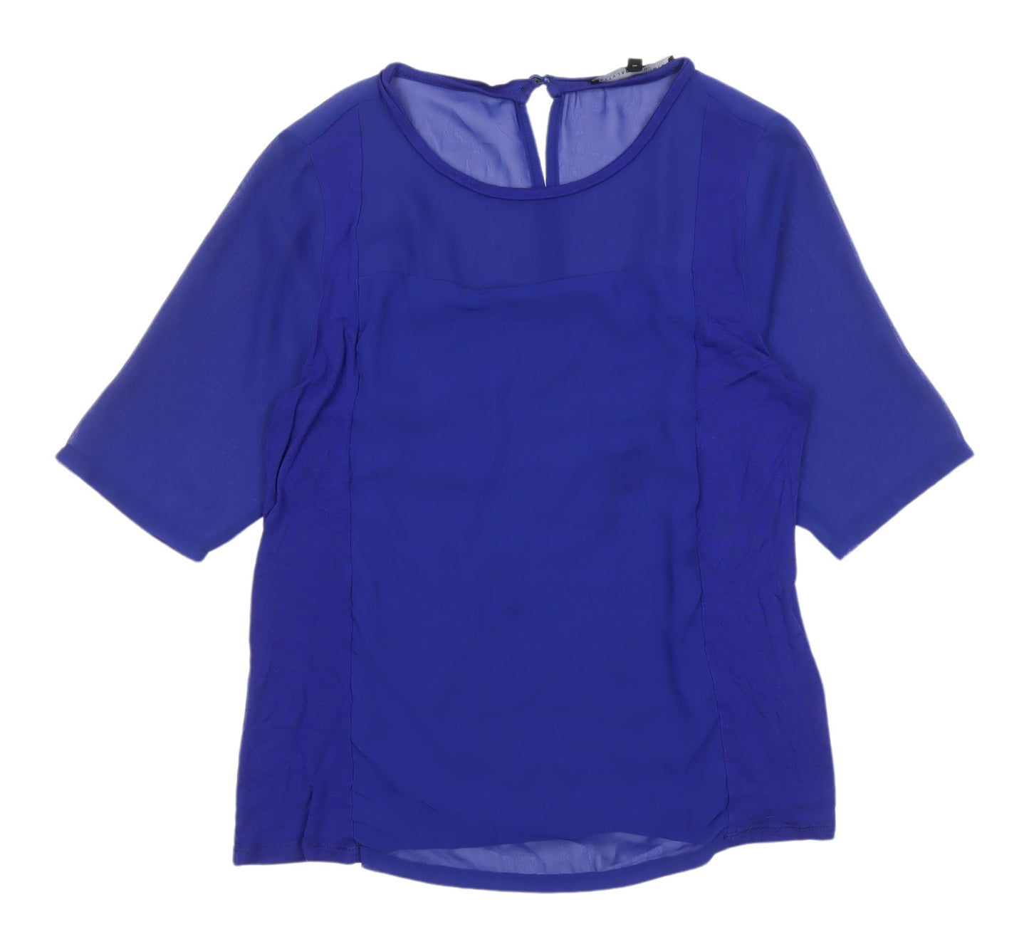 Betty Jackson Black Women's Blue Blouse Size 14