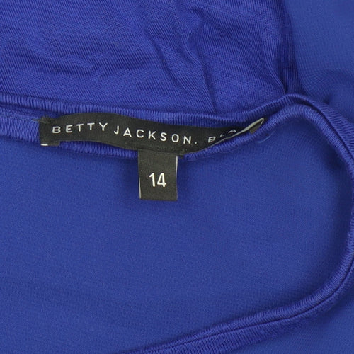 Betty Jackson Black Women's Blue Blouse Size 14