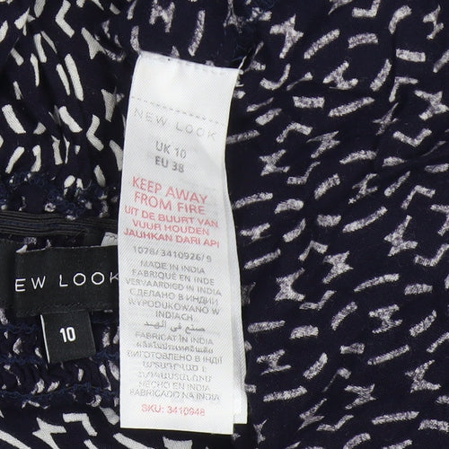 New Look Women's Multicoloured Slip Dress Size 10