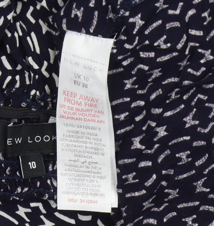 New Look Women's Multicoloured Slip Dress Size 10