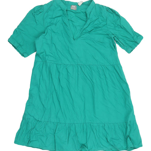 ASOS Women's Green Trapeze Swing Dress Size 10