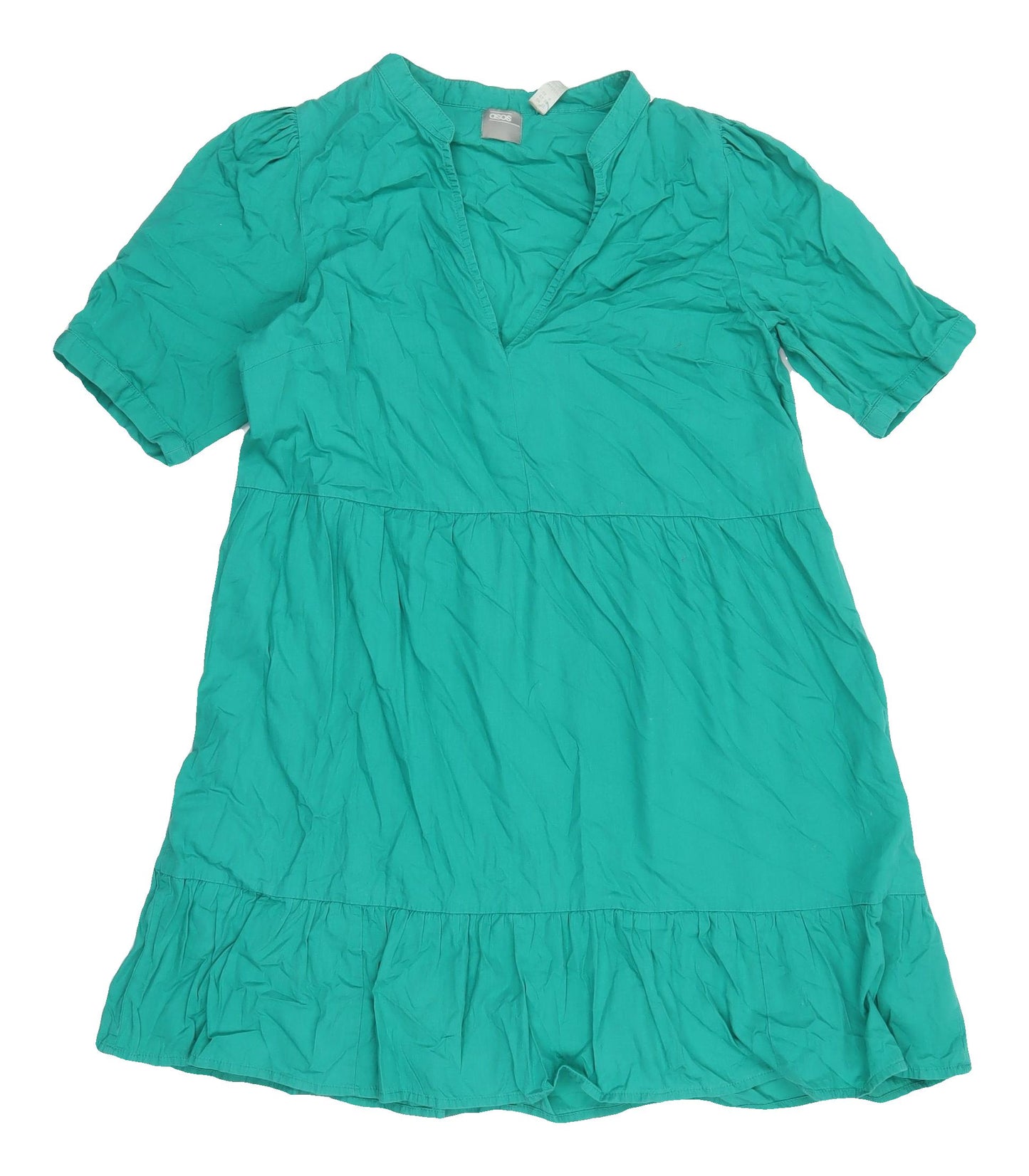 ASOS Women's Green Trapeze Swing Dress Size 10