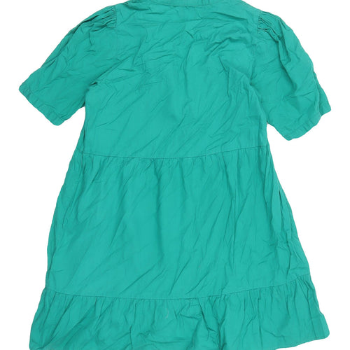 ASOS Women's Green Trapeze Swing Dress Size 10