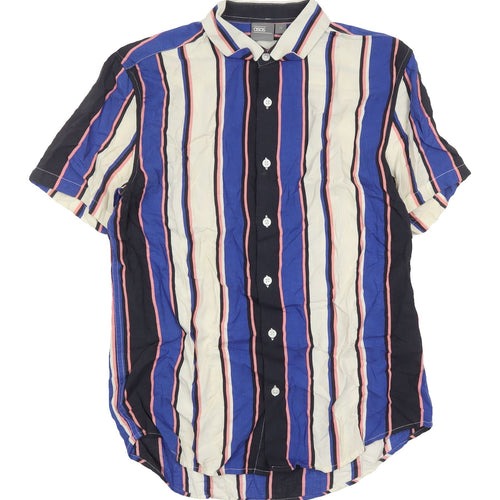 ASOS Men's Multicoloured Striped Button-Up Shirt XS
