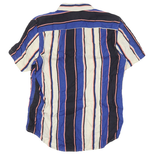 ASOS Men's Multicoloured Striped Button-Up Shirt XS