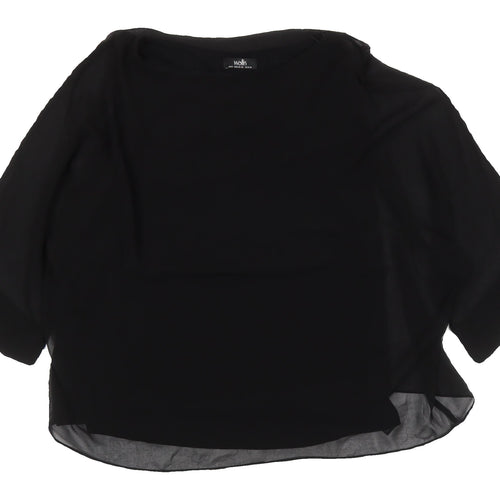 Wallis Women's Black Blouse M Polyester Stylish Casual