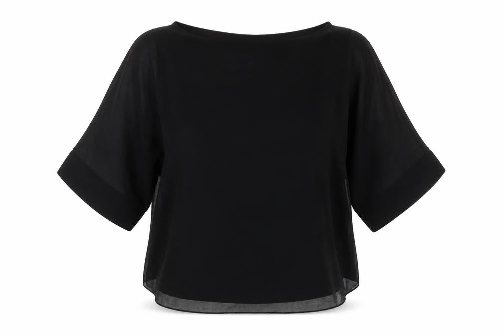 Front view of Wallis Women's Black Blouse M Polyester Stylish Casual