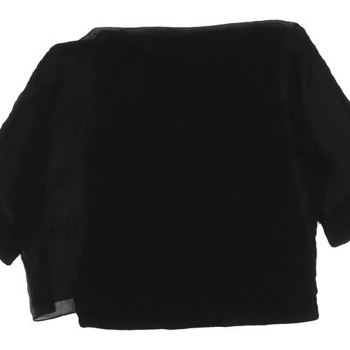 Wallis Women's Black Blouse M Polyester Stylish Casual