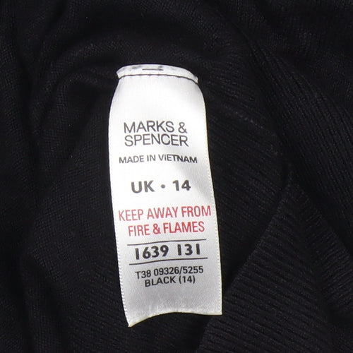 Marks and Spencer Women's Black Cardigan UK 14