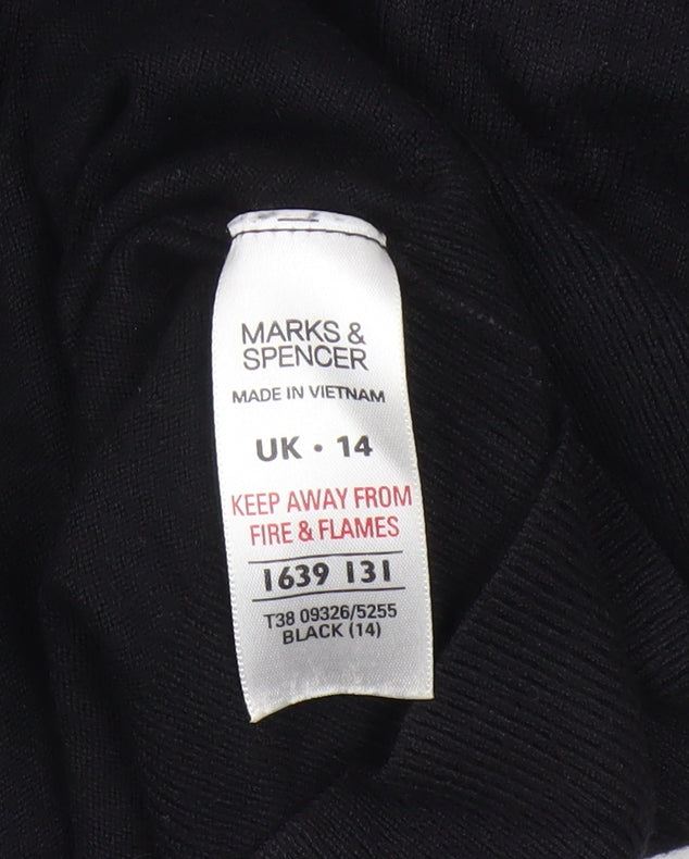 Marks and Spencer Women's Black Cardigan UK 14