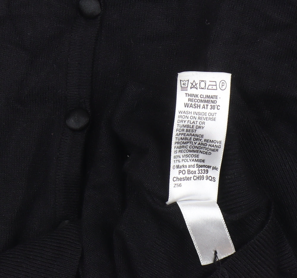 Marks and Spencer Women's Black Cardigan UK 14