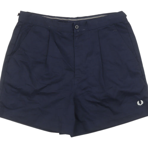 Fred Perry Unisex Blue Chino Shorts L Casual Style