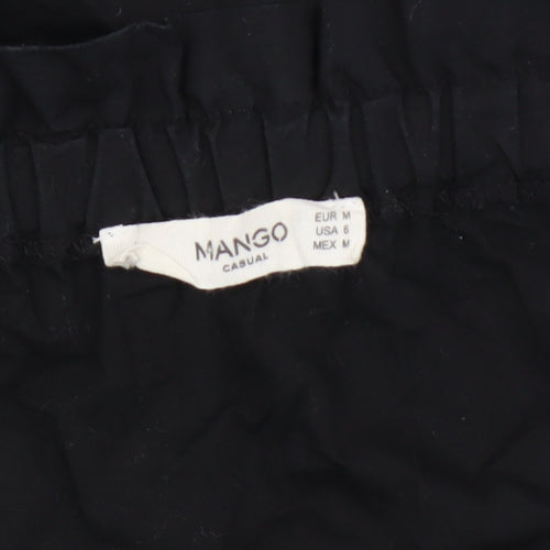 Mango Black Off Shoulder Shift Dress - M