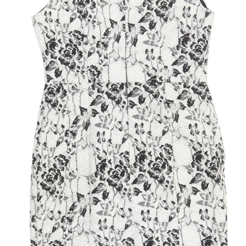 Next Women's Multicoloured Floral Sheath Dress Size 10