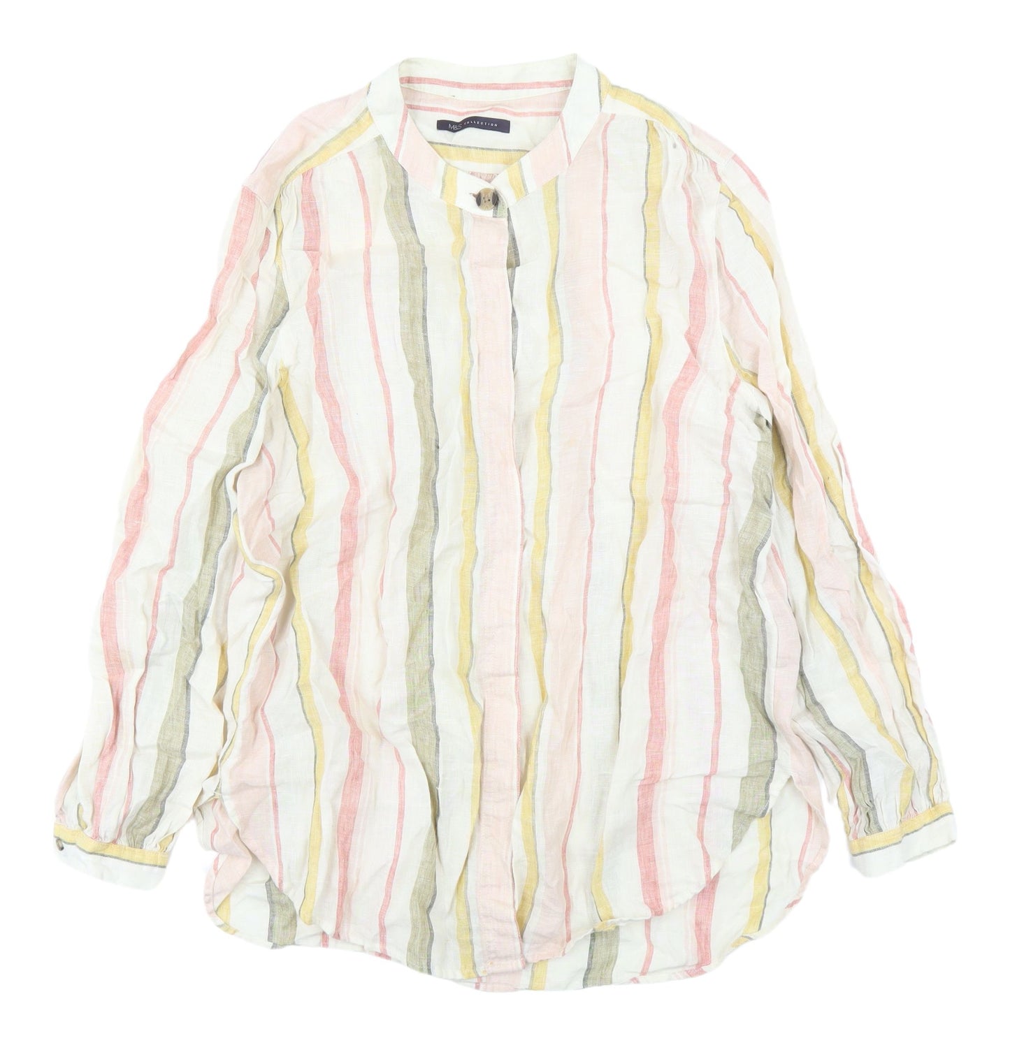Marks and Spencer Multicoloured Striped Blouse Size 16