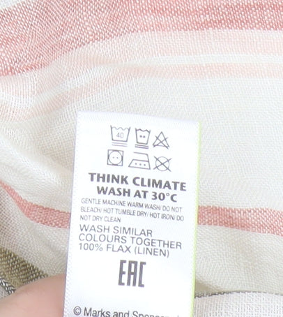 Marks and Spencer Multicoloured Striped Blouse Size 16