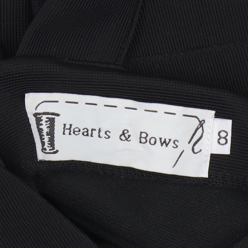 Hearts & Bows Women's Black Bodycon Dress Size 8